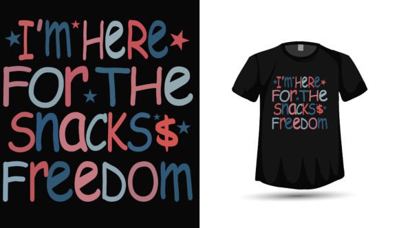 4th July Snacks Lovers Free Tshirt Art