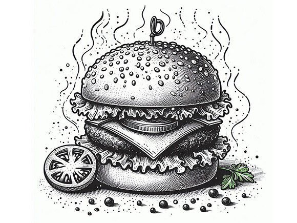 A Drawing of a Hamburger: A Versatile Design for Creative Projects
