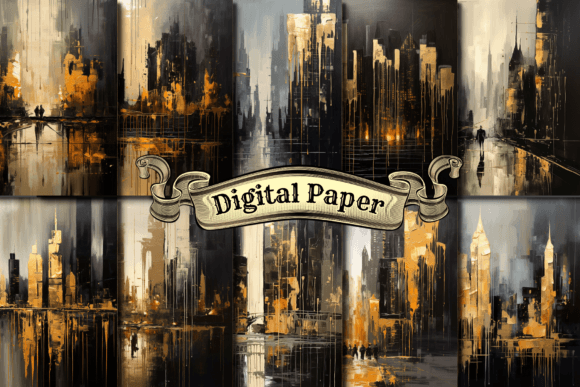 Abstract Painting Digital Paper: A Creative Resource for Designers and Entrepreneurs