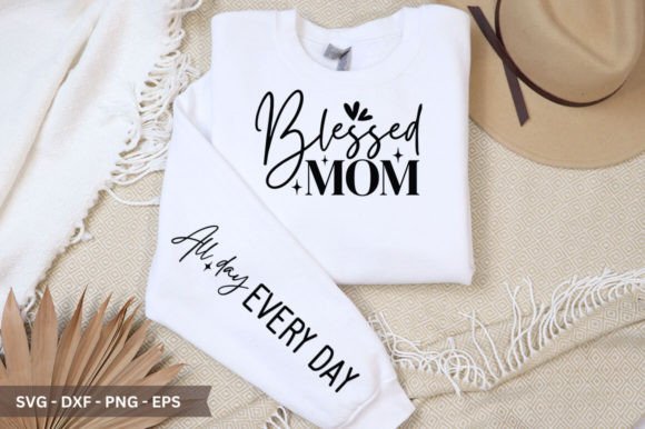 Blessed Mom Sleeve SVG: Versatile Cut Files for Mother’s Day Projects