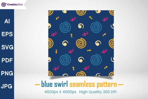 Blue Swirl Seamless Pattern Design Free: Elevate Your Creative Projects with Elegance and Versatility