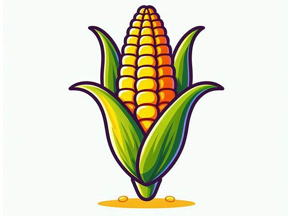 Corn Illustration Maize Grain Natural