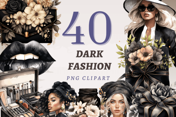 Dark Fashion PNG Bundle: A Practical Design Resource for Creators and Small Business Owners