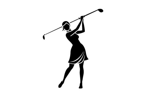 Golfer Woman Illustration: A Digital Art Gem