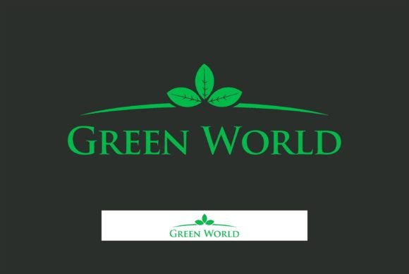 Green World Logo Design Nature