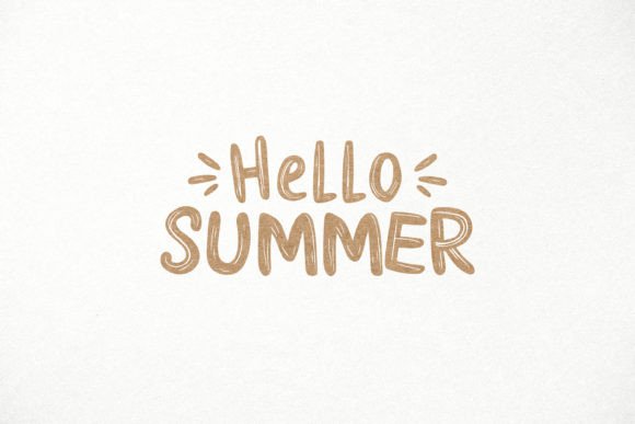 Hello Summer SVG. Hand Written Quote SVG: A Creative Solution for Digital Crafters