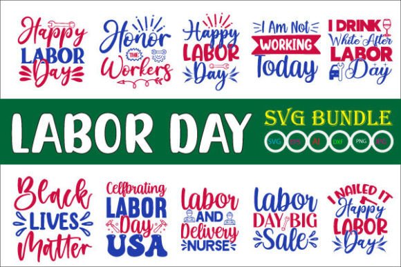 Labor Day SVG Bundle: Versatile Designs for Creators, Entrepreneurs, and Everyday Projects