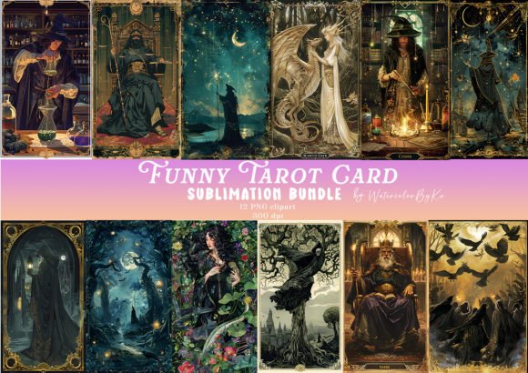 Magic Shool Tarot Card Sublimation