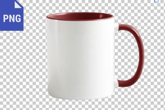 Maroon Handle Mug: A Designer's Premium Asset