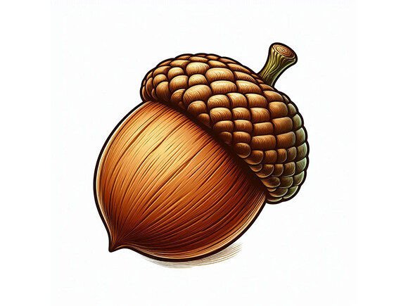 Oak Nut Icon Cartoon of Oak Nut Vector