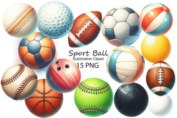 Sport Ball Sublimation Clipart: A Creative Asset for Modern Designers