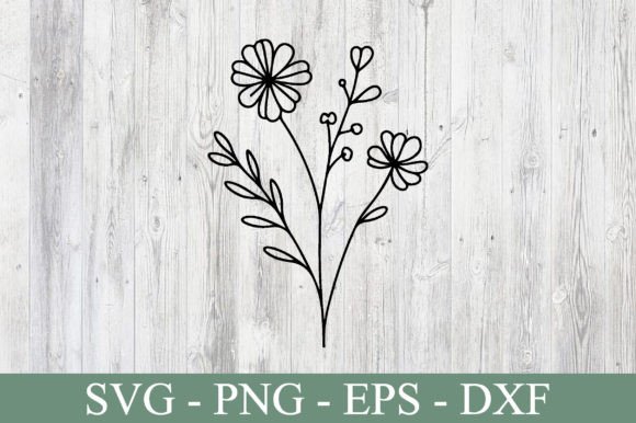 Wildflower SVG Cut File – Creative Design for Every Project